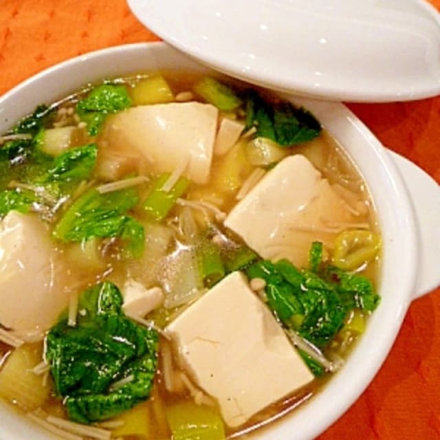 トロトロ豆腐が絶品の簡単中華風スープ